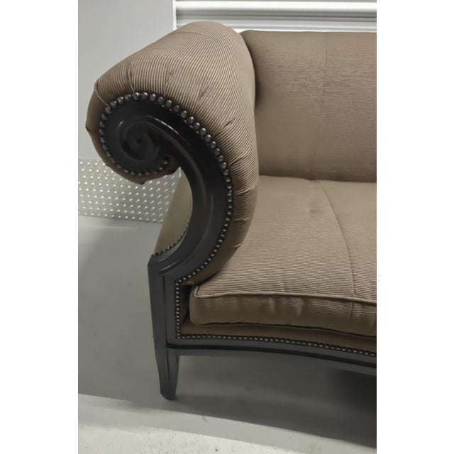 Henredon Henredon Upholstered French-Style Settee For Sale - Image 4 of 4