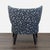 2010s West Elm + Kate Spade Blue Polka Dot Lounge Chair For Sale - Image 5 of 7