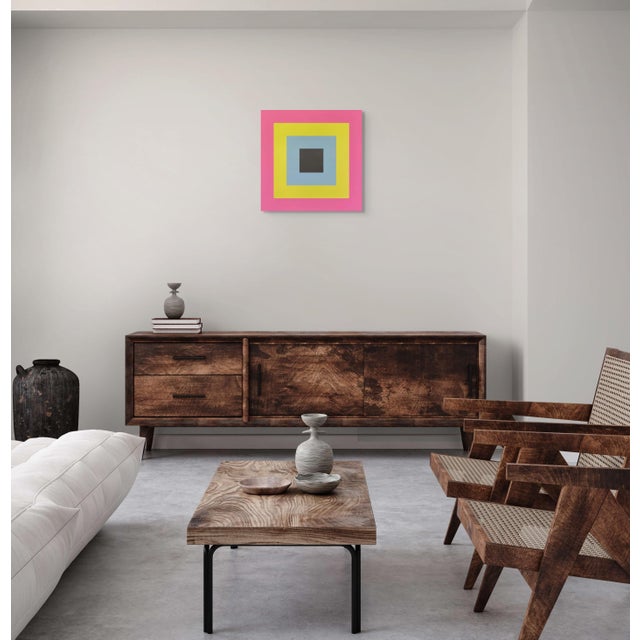 Abstract Contemporary Abstract Acrylic on Stretched Canvas "Colour Orb 4" by Brent Hallard For Sale - Image 3 of 4