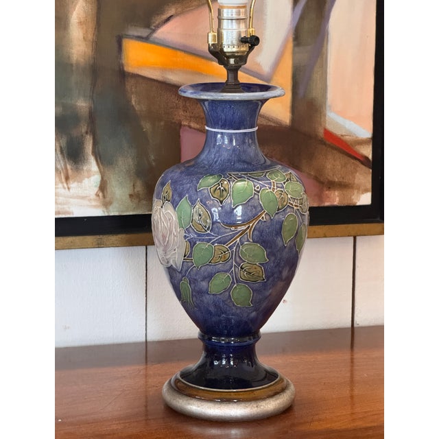 1950s Pair of Royal Doulton “Rose” Lamps For Sale - Image 15 of 15