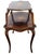 Early 19th Century Antique French Louis XV Floral Inlay Rosewood & Bronze Double Tier Dessert Table For Sale - Image 5 of 15