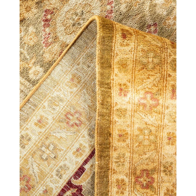 Vintage Traditional Hand Knotted Wool Area Rug, Olive - 8'1" X 9'10" For Sale In New York - Image 6 of 9