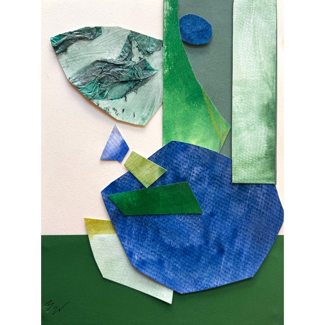 Abstract "Mr. Sunshine" Original Framed Collage on Paper by Zac Woodiel For Sale - Image 3 of 12