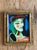 This vibrant vintage oil painting on board captures the bold energy of the Cubist movement, drawing clear inspiration from...