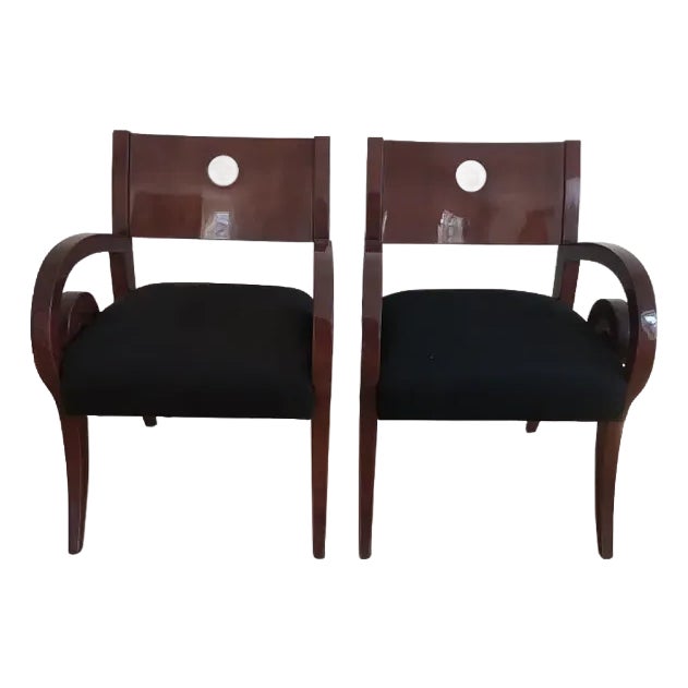 Attributed to Brueton Kensington Chairs- Set of 2 For Sale