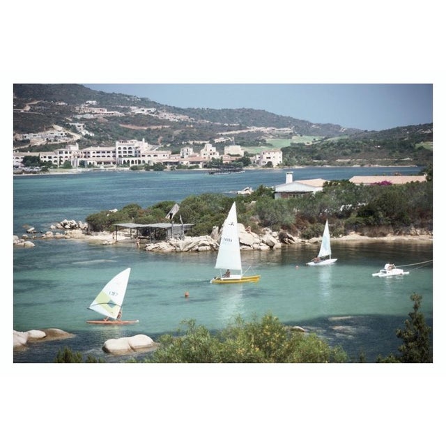Costa Smeralda, Sardinia 1978 Sailboats on the waters of the Costa Smeralda in Sardinia, Italy, in September 1978. Slim...