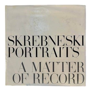 1978 Victor Skrebneski “Portraits: A Matter of Record” First Edition Celebrity Photography Book For Sale