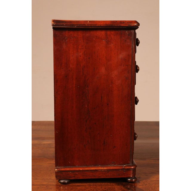 19th Century Miniature Mahogany Chest of Drawers For Sale - Image 9 of 12
