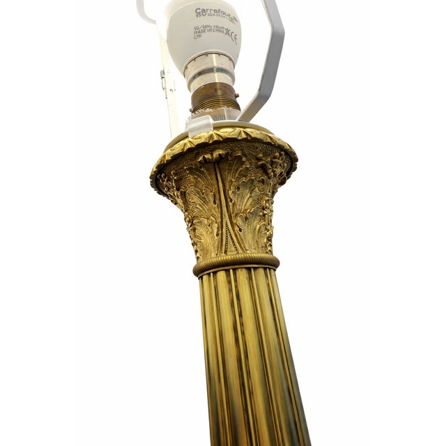 Traditional French Empire Gilt Bronze Lamp, 1810 For Sale - Image 3 of 8