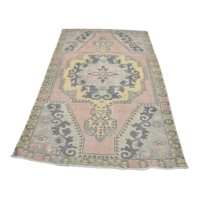 Vintage Handknotted Floor Rug For Sale