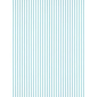 The House of Scalamandré Johnson Stripe Wallpaper, Turquoise For Sale