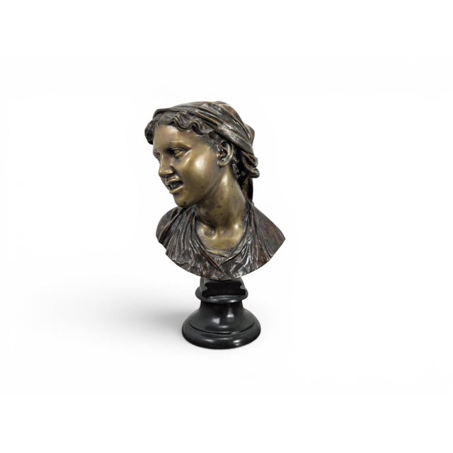 Copper Vincenzo Gemito, Bust of Vincenzo Gemito, Late 19th Century, Bronze For Sale - Image 8 of 8