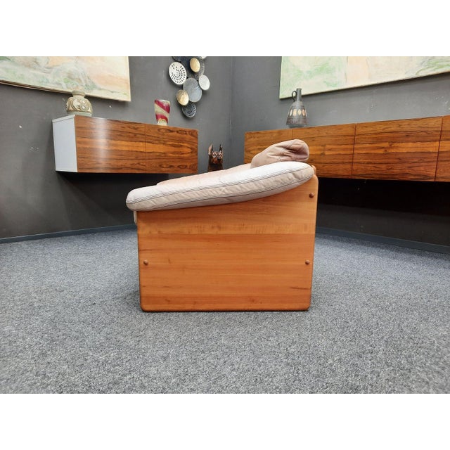 Danish Teak and Leather Armchair by Mikael Laursen, 1970s For Sale - Image 6 of 11