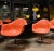 Herman Miller Mid-Century Orange Fibreglass Shell Chair attributed to Herman Miller for Charles Eames, 1970s For Sale - Image 4 of 9