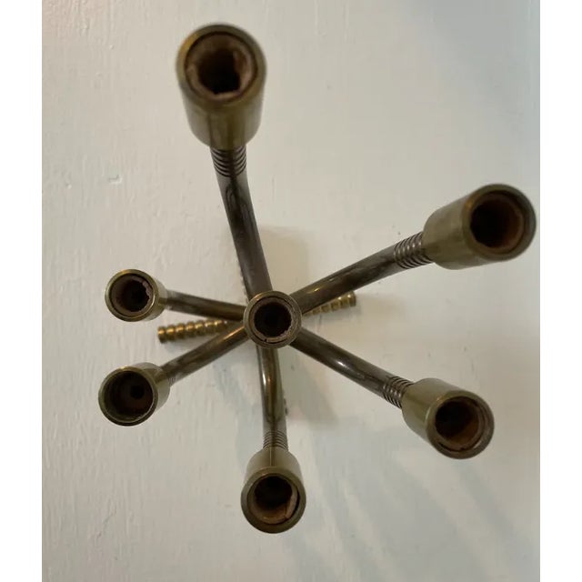 1910s 1910s Brass Candelabra For Sale - Image 5 of 9