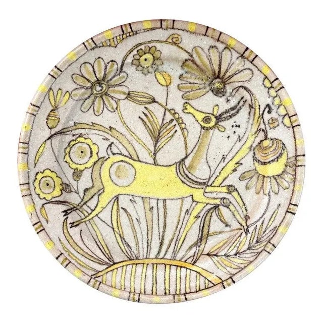 1950s Large Guido Gambone Charger For Sale - Image 13 of 13