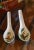 CHINESE REPUBLIC PERIOD PORCELAIN SPOONS (PAIR) Era: Republic Period (1912-1949) Style: Export Porcelain with Figure...
