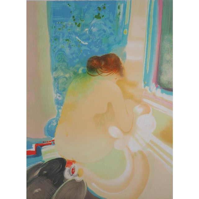 Daniel GELIS (1942) Nude at the Window Original color lithograph Signed in pencil Limited edition of 50 (this is number 9)...