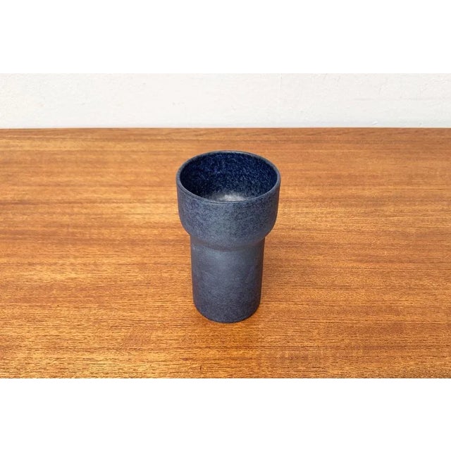 Mid-Century German Studio Pottery Minimalist Vase from Ernst Loesche, 1960s For Sale - Image 4 of 12