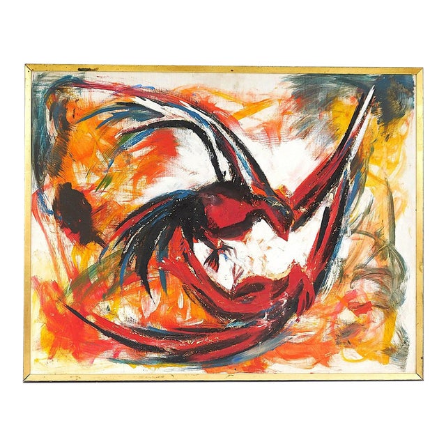 Ramon De Vargas (Spanish, 1934-), Abstract Composition, 1963, Oil on Board For Sale