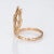 Deer Antlers Ring Estate 14k Rose Gold Vintage Fine Animal Horn Spike Jewellery size 7 For Sale - Image 4 of 7