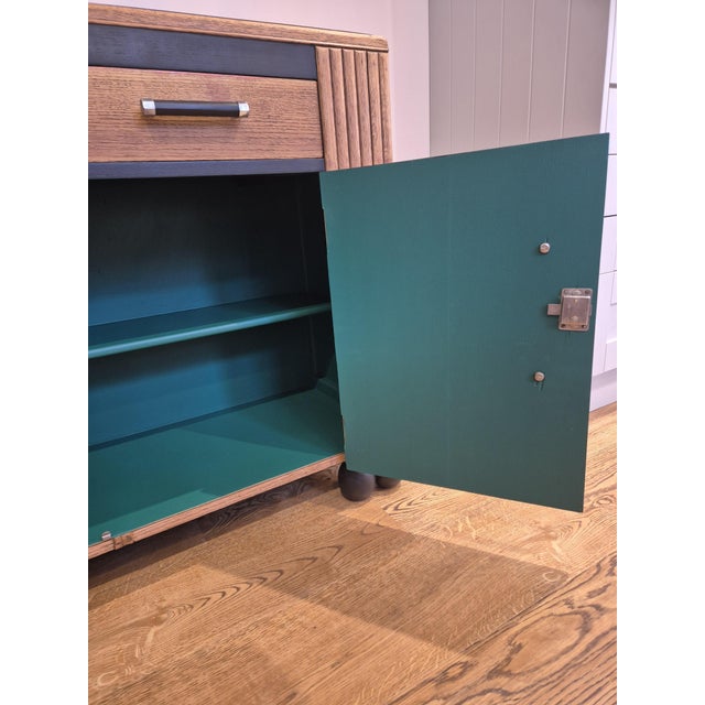 Art Deco Oak Sideboard, 1930s For Sale - Image 10 of 18