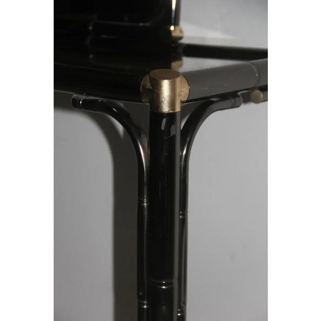 Metal Italian Console in Tubular Metal, 1970s, Set of 2 For Sale - Image 7 of 11