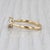 Modern 0.28ctw Diamond Cluster Ring 18k Yellow Gold Size 6.25 Engagement For Sale - Image 3 of 8