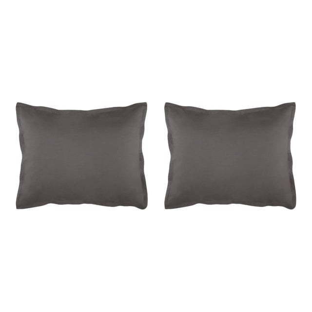 Lorimer Bedding King Sham in Coal - a Pair For Sale