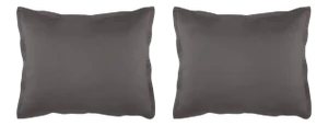 Lorimer Bedding King Sham in Coal - a Pair