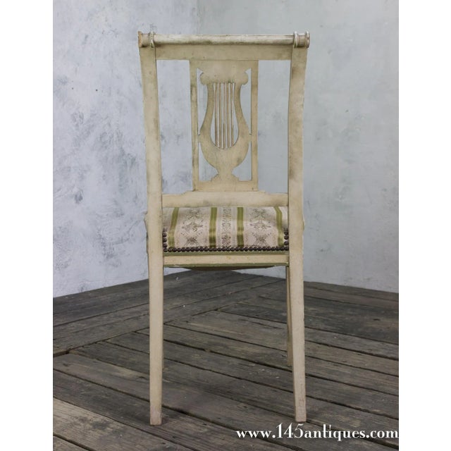 Set of Four French Neoclassical Style Painted Dining Chairs, Circa 1920 For Sale - Image 9 of 11