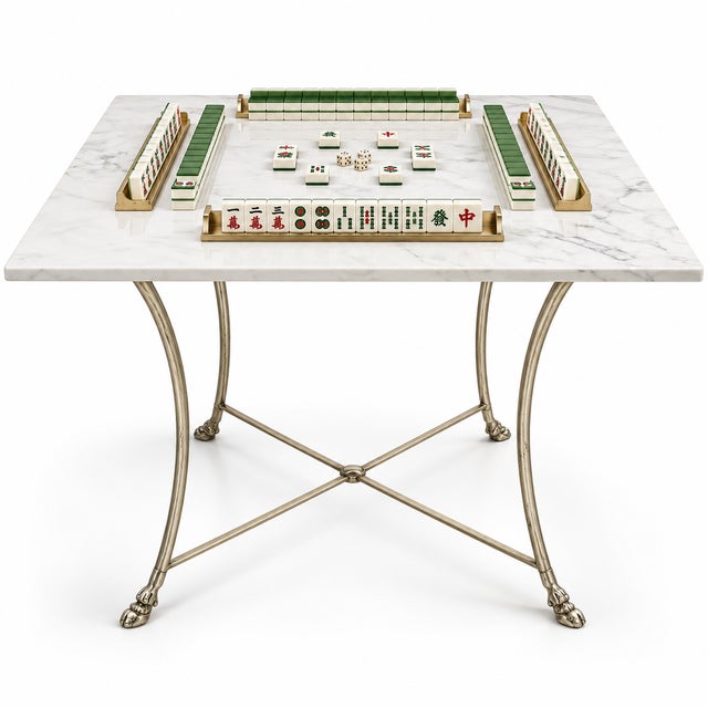 Transitional Chartres Dining / Game Table For Sale - Image 3 of 4