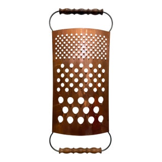 Overscale 1979 Curtis Jeré Cheese Grater Wall Sculpture, Signed For Sale