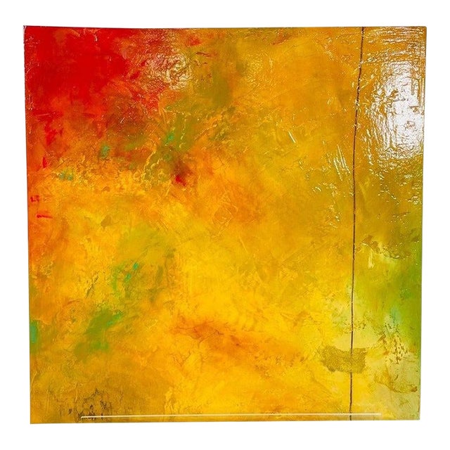 Sam Richardson “Amana Series” Abstract Painting on Board, American Abstract For Sale