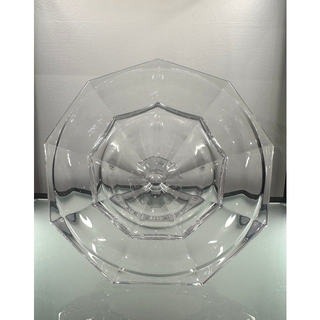 Towle Silversmiths Vintage Towle Austrian Full Lead Crystal Footed Centerpiece Bowl For Sale - Image 4 of 5