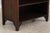 Pair Knob Creek Walnut Mahogany Open Bookcase For Sale - Image 10 of 16