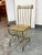 Design Plus Gallery presents a Circa 1960's Italian Hollywood Regency Gilt Metal Chair attributed S. Salvadori. This...