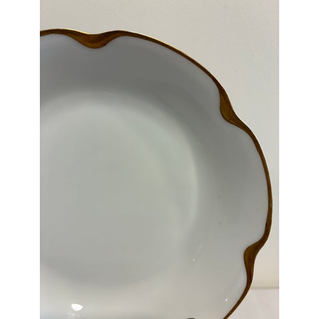 Antique Haviland & Co. Limoges Gold Scalloped Rim Bowls, Set of 10, France For Sale In Oklahoma City - Image 6 of 12