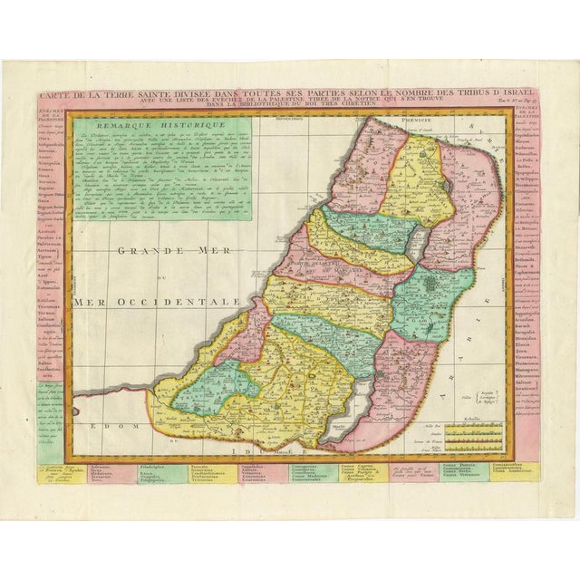 Map of the Holy Land by Henri Chatelain, 1732 For Sale - Image 6 of 7