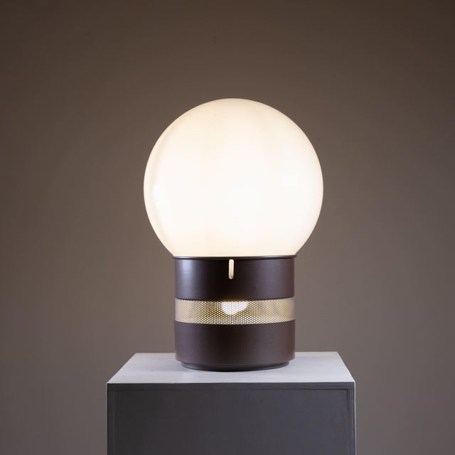Brown Half Oracle Lamp by Gae Aulenti for Artemide, 1970 For Sale - Image 8 of 11