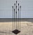 9 branch floor candelabra. Good scale and classic mid-century design, this is not marked or signed in anyway. The candle...