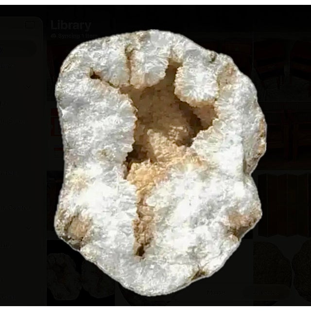 Large Natural Split Pair Crystal Quartz Geode #1 For Sale - Image 10 of 12