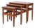 Mid-Century Modern Teak Nesting Tables, Denmark, 1970s, Set of 3 For Sale
