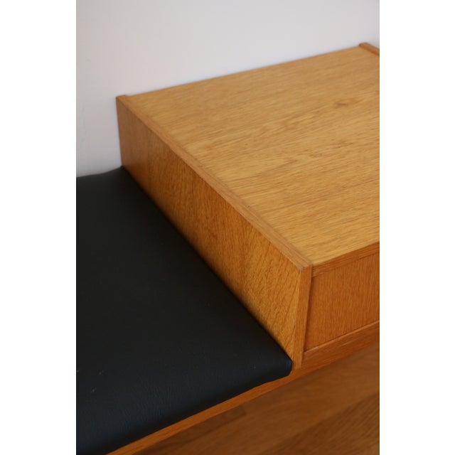 Scandinavian Modular Entrance Telephone Bench, 1960s For Sale - Image 9 of 13