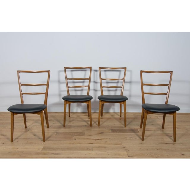 1960s Dining Chairs by Mariana Grabiński for Swarzędz Factory, 1960s, Set of 4 For Sale - Image 5 of 18