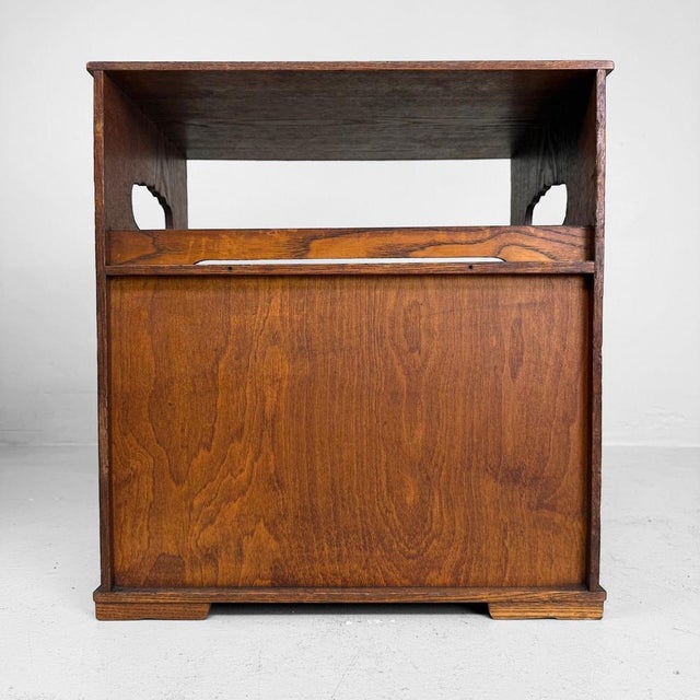 Japanese Wooden Cabinet with Sliding Doors and Display, 1920s For Sale - Image 11 of 12