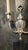 Pair of 1900 Caldwell silver plated sconces with 2 lights