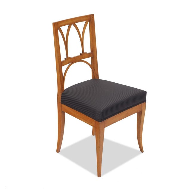 Biedermeier Cherry Wood Chair, 1820s For Sale - Image 4 of 8