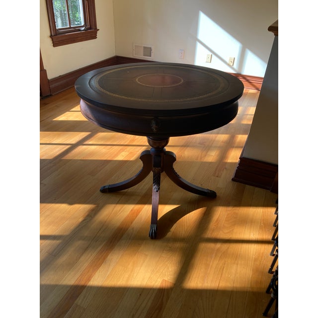 1950s 1950s American Regency Pedestal Table C. For Sale - Image 5 of 10