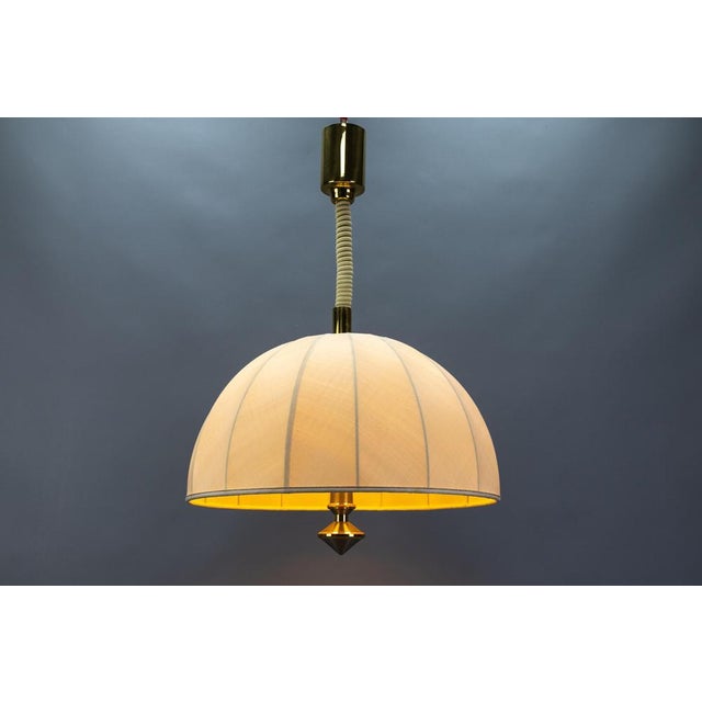 Modern Three-Light Adjustable Height Pendant Light, 1980s For Sale - Image 3 of 18